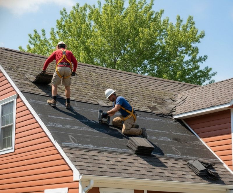 Damaged Roof Replacement in Warwick, RI